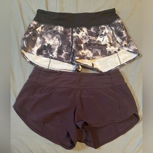 Lululemon Speed Short Bundle, Size 4